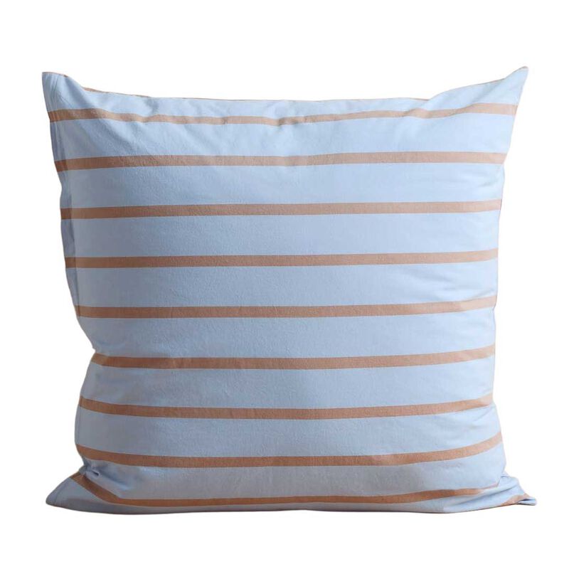HOMMEY. European Pillowcase Chambray Blue image number 0